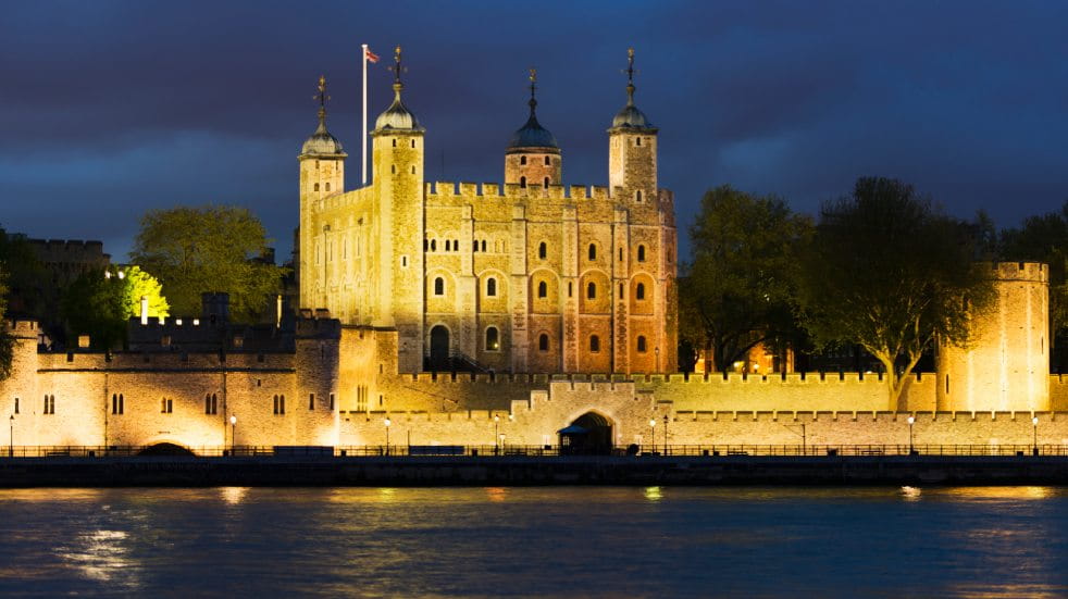 Tower of London at night